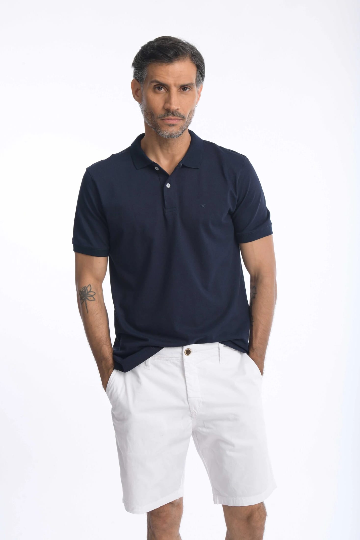 Camiseta Polo 100% Algodón Slim Azul Navy - imagen 15