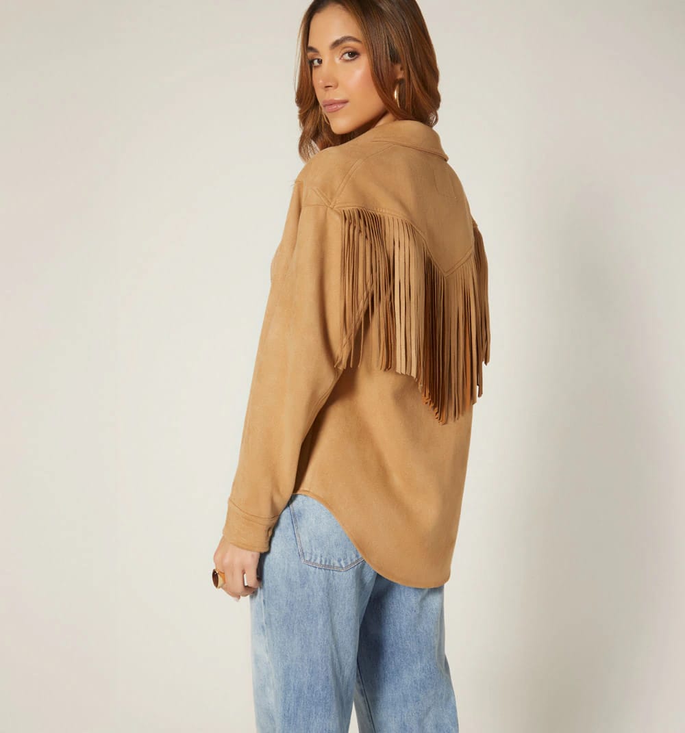 Sobrecamisa con flecos - imagen 5
