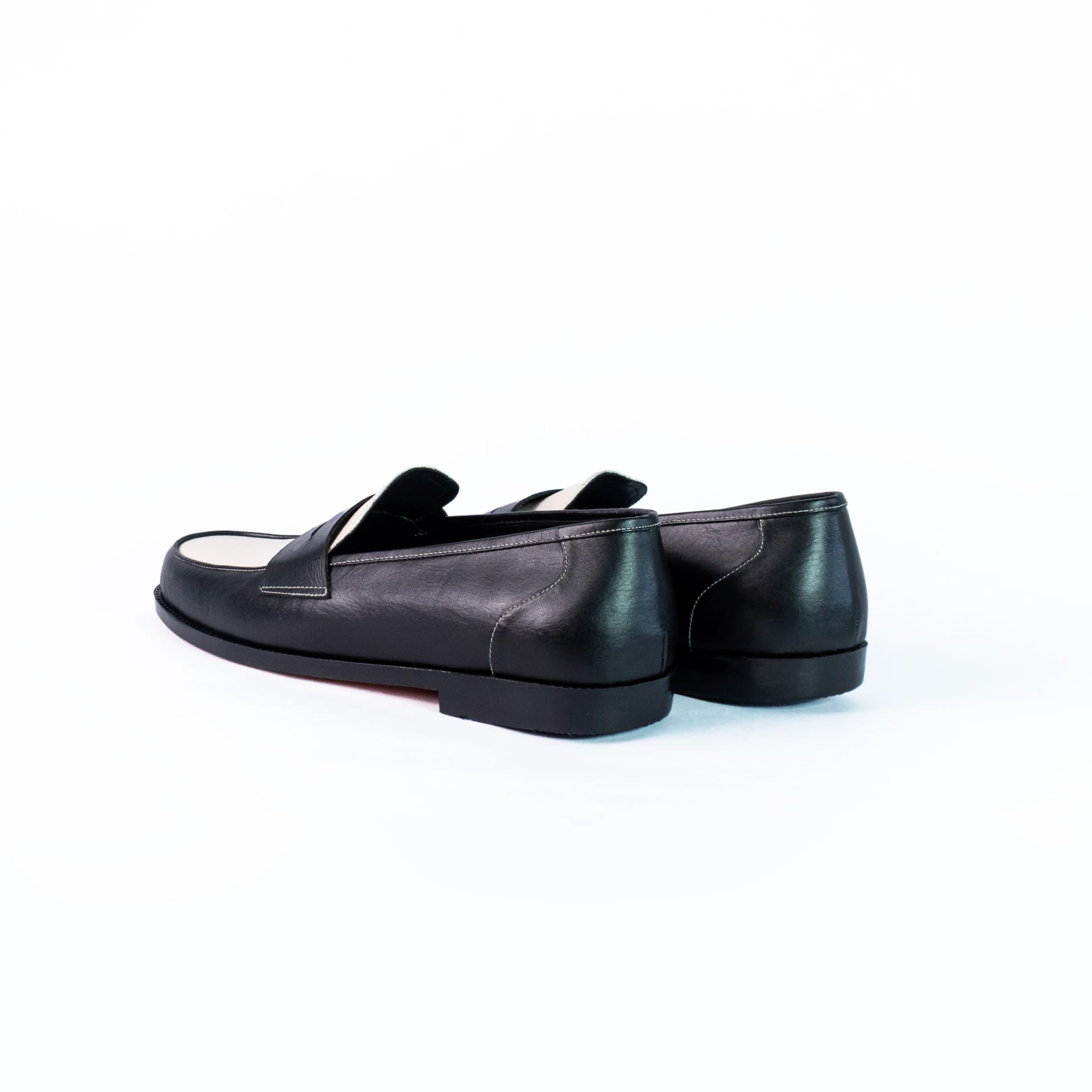 Penny loafers black & white - imagen 3