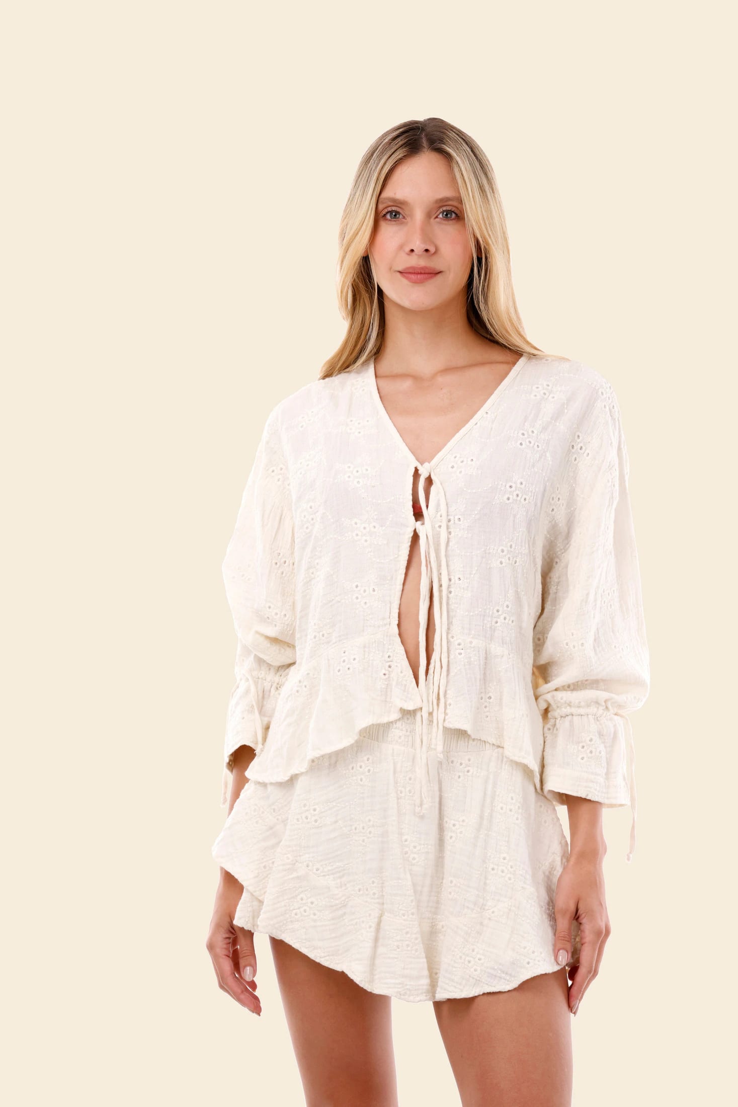 Santalucia Luster Ruffle Shirt - imagen 4