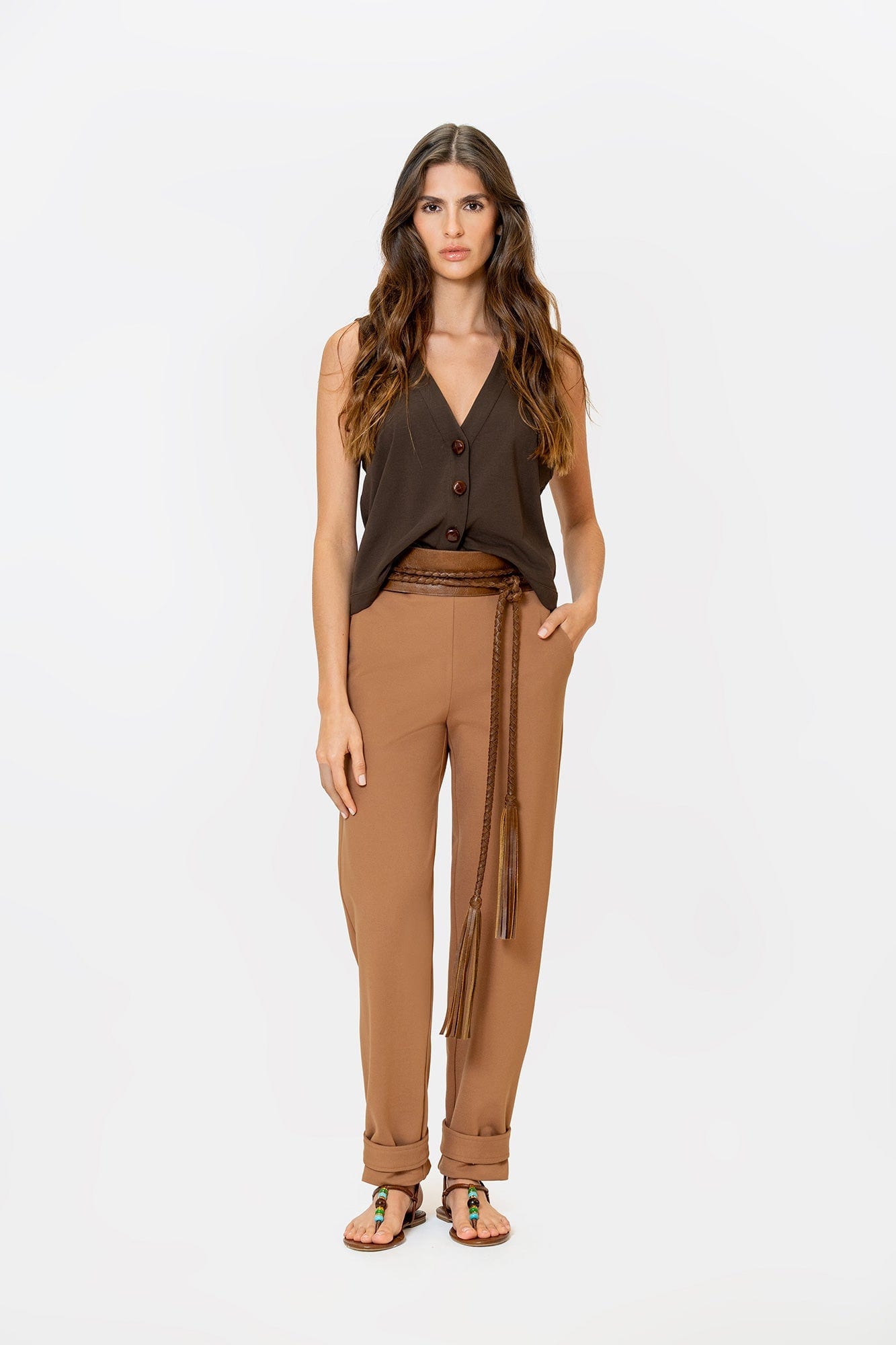 Pantalón Angola Camel - imagen 3