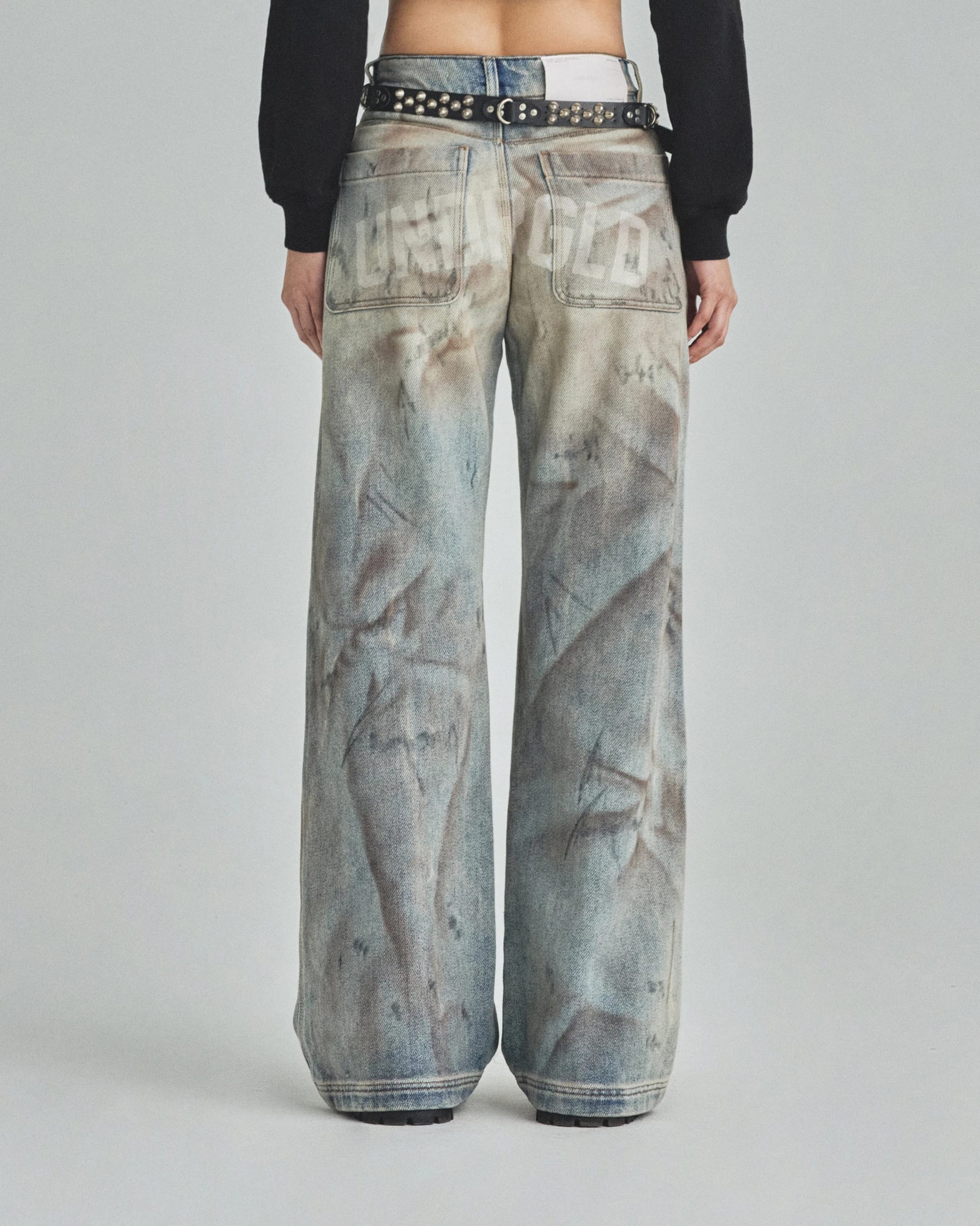 W Capsule UNDRGLD Wide Jeans Dirty Blue - imagen 6