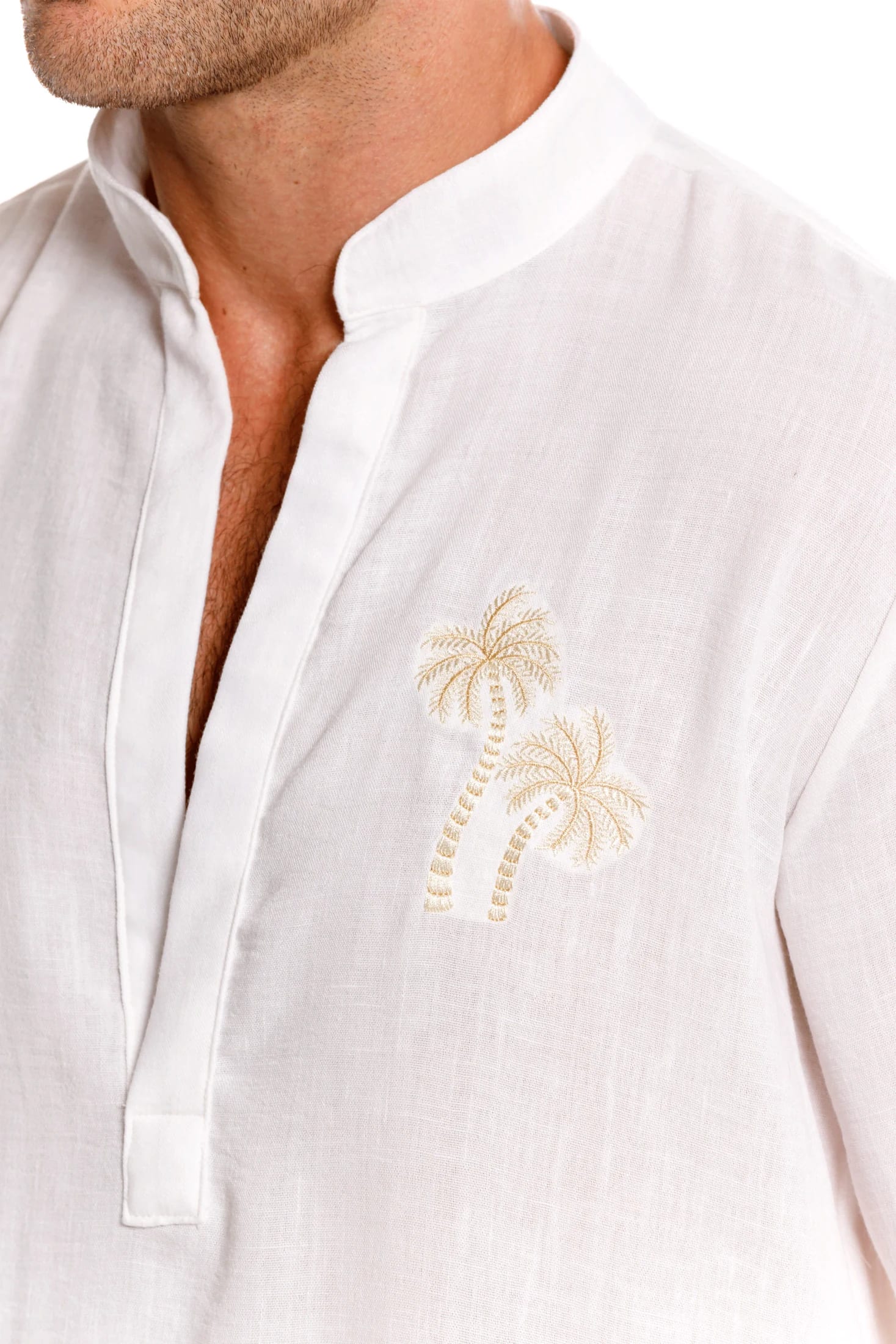 Camisa Nerú Hombre Palmera Bordada - imagen 8