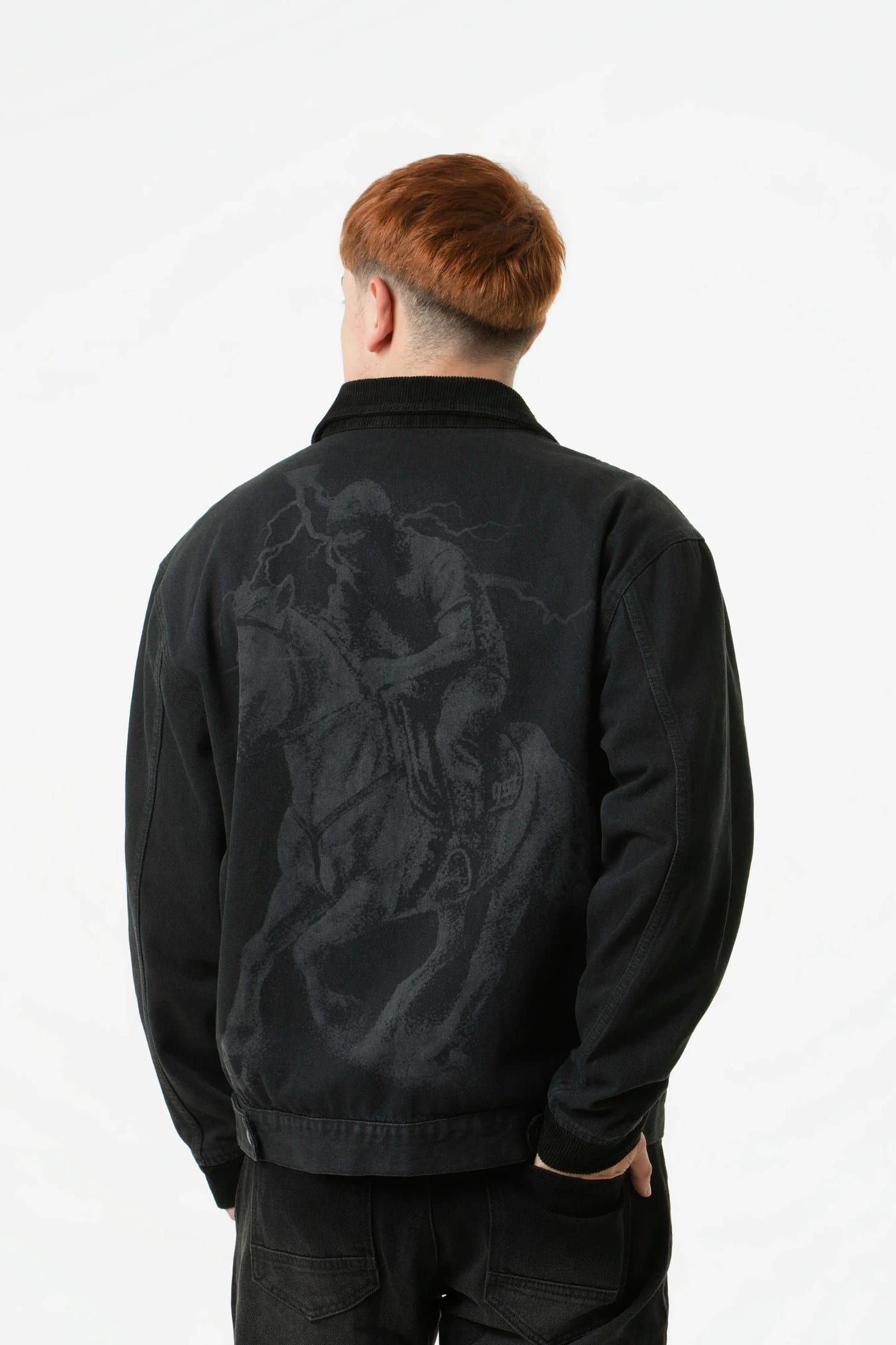 CHAQUETA BOXY COLOR GRIS OSCURO - imagen 3