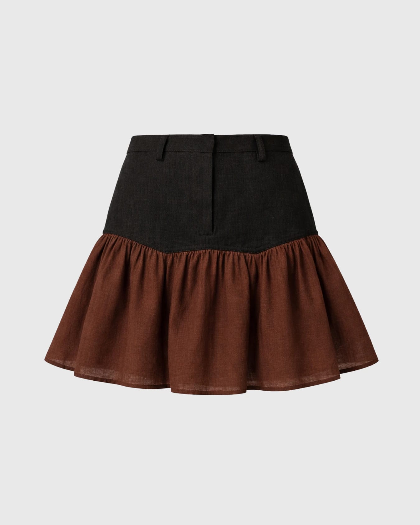 BLACK STRIPE MINI SKIRT - imagen 2