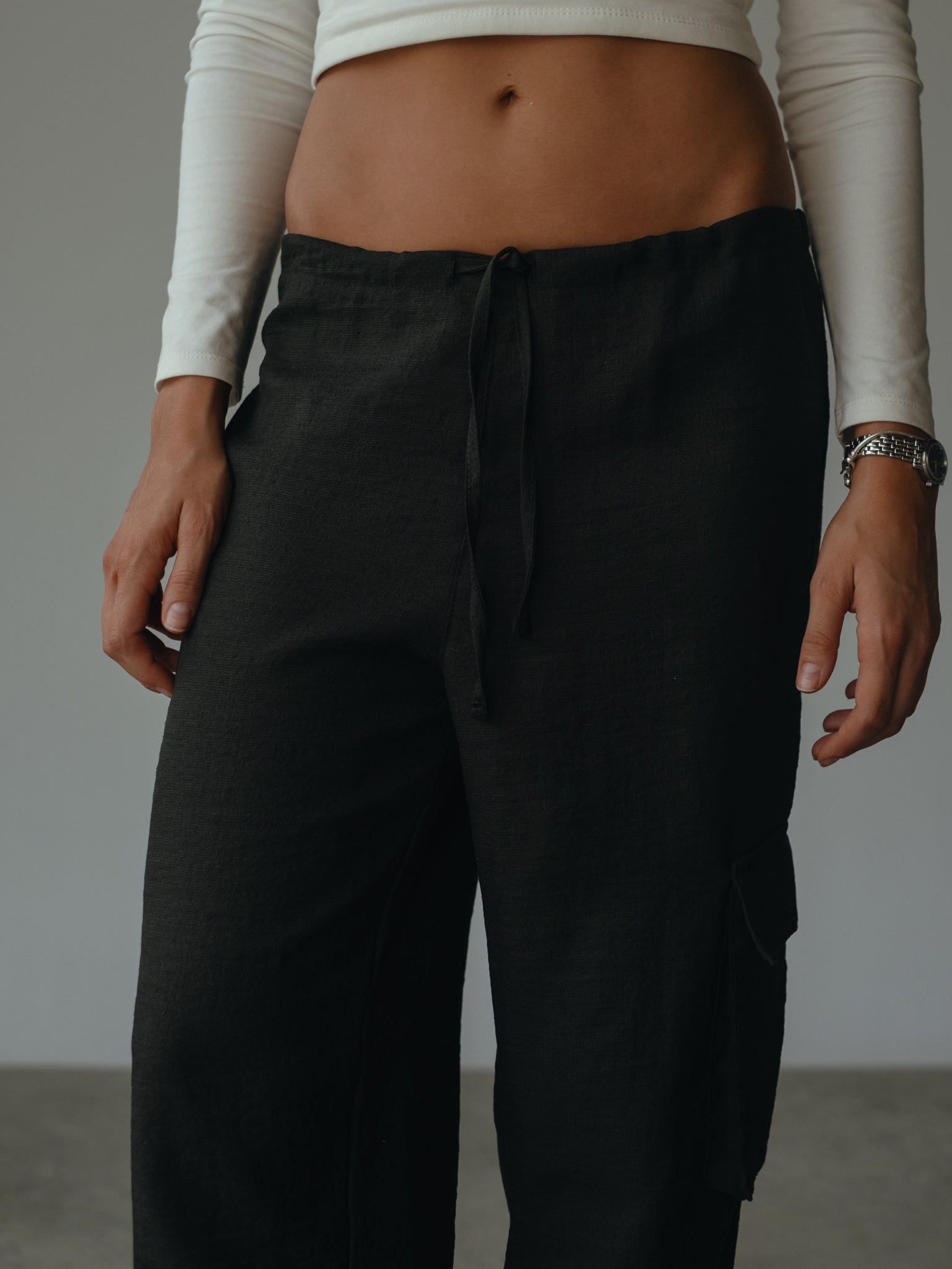 LIGHT CARGO PANT - BLACK - imagen 4