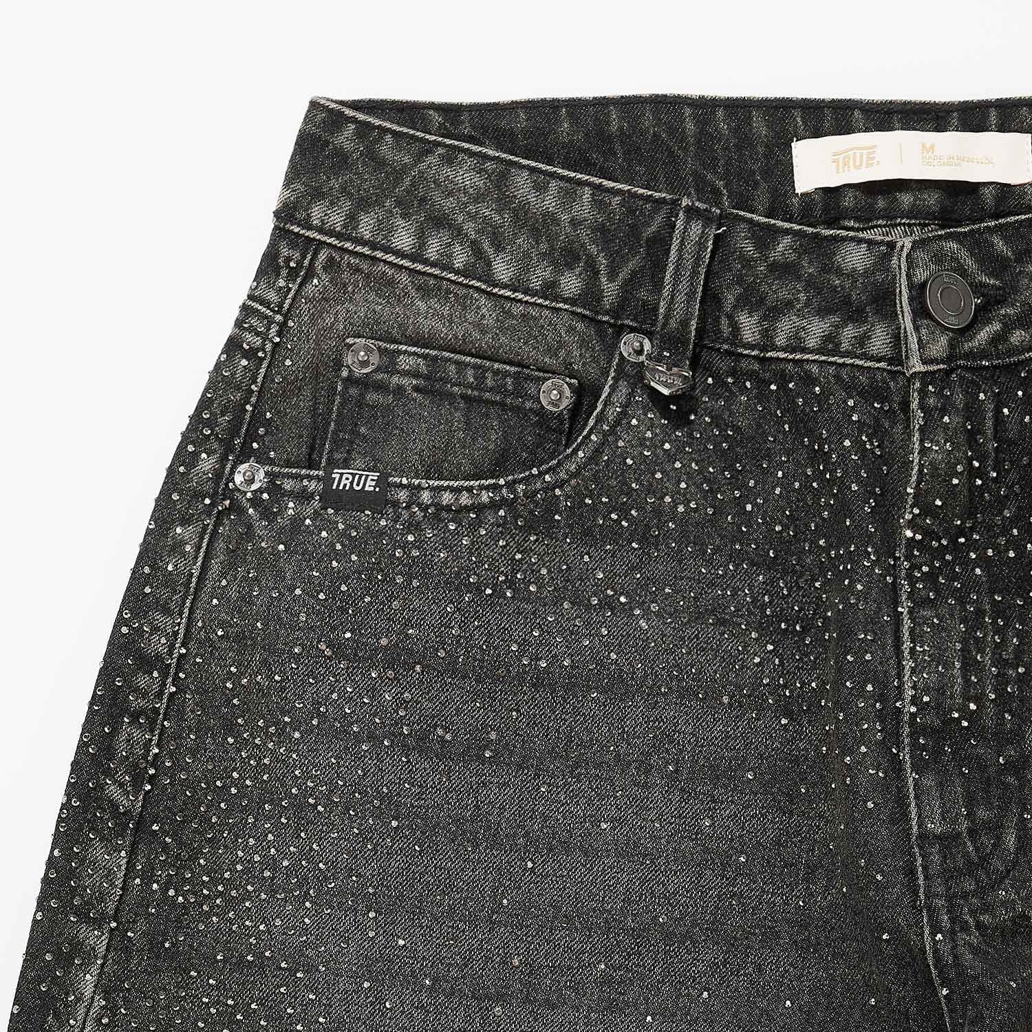 Starry Wide-Leg Jeans - Black - imagen 5