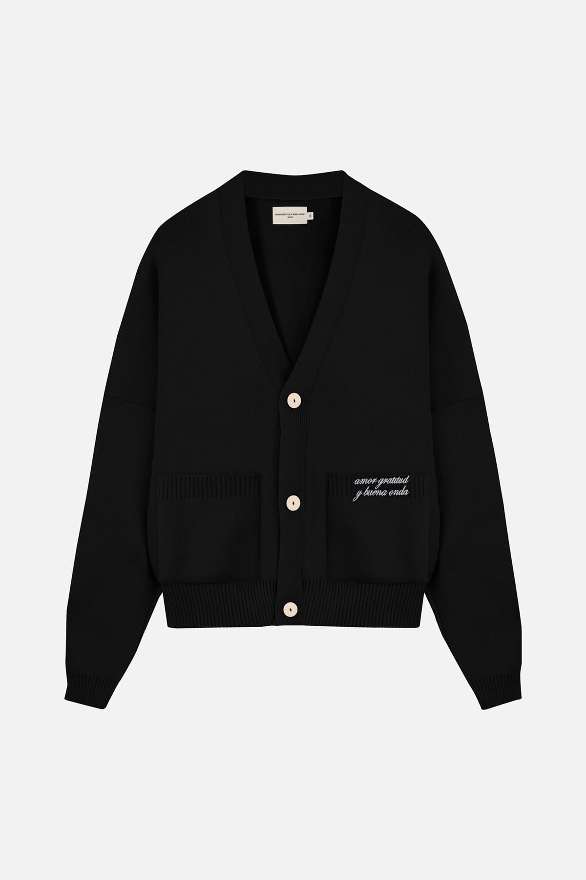 SIGNATURE CARDIGAN BLACK - imagen 1