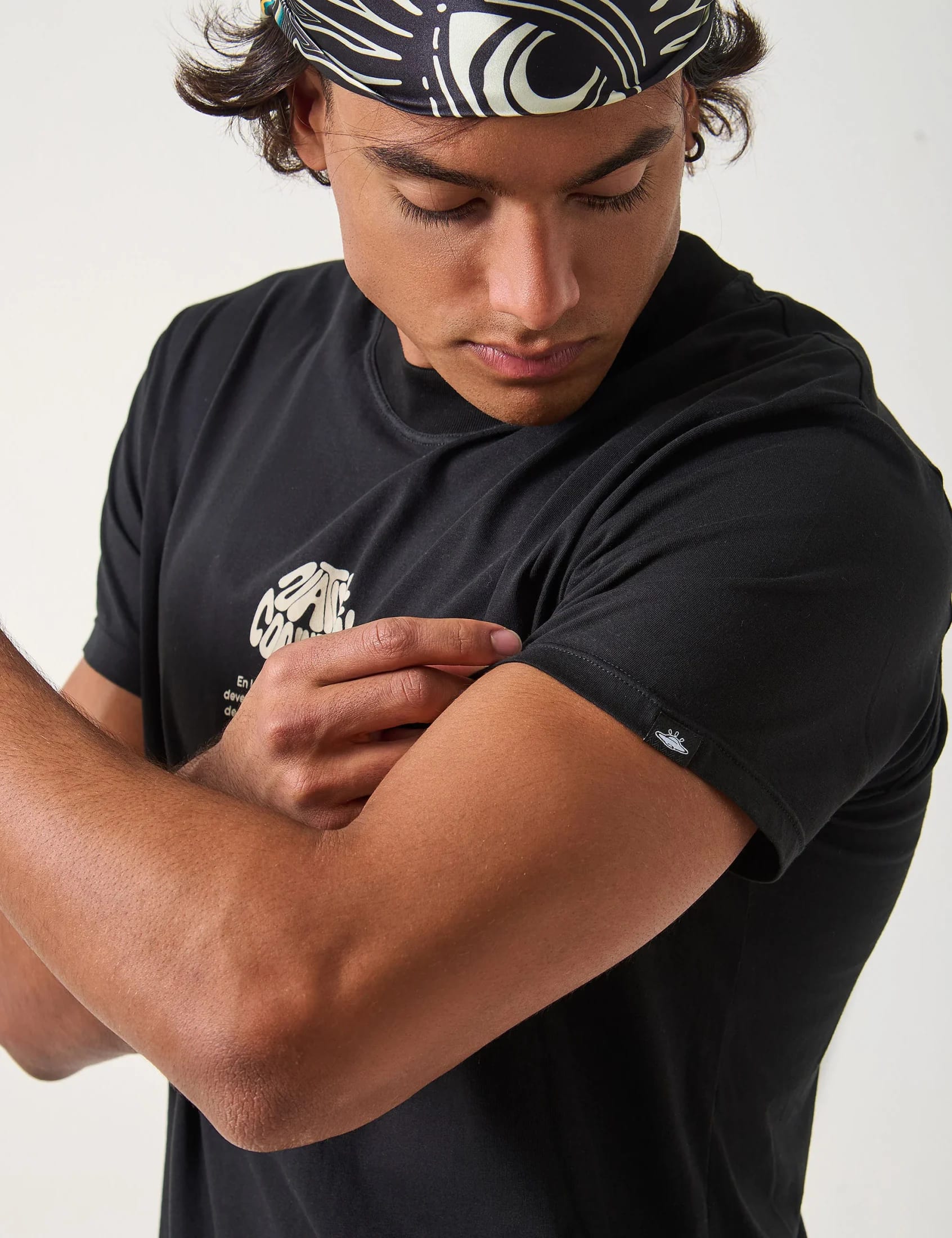 Camiseta Regular Fit Natural Conexion negro Hombre - imagen 5