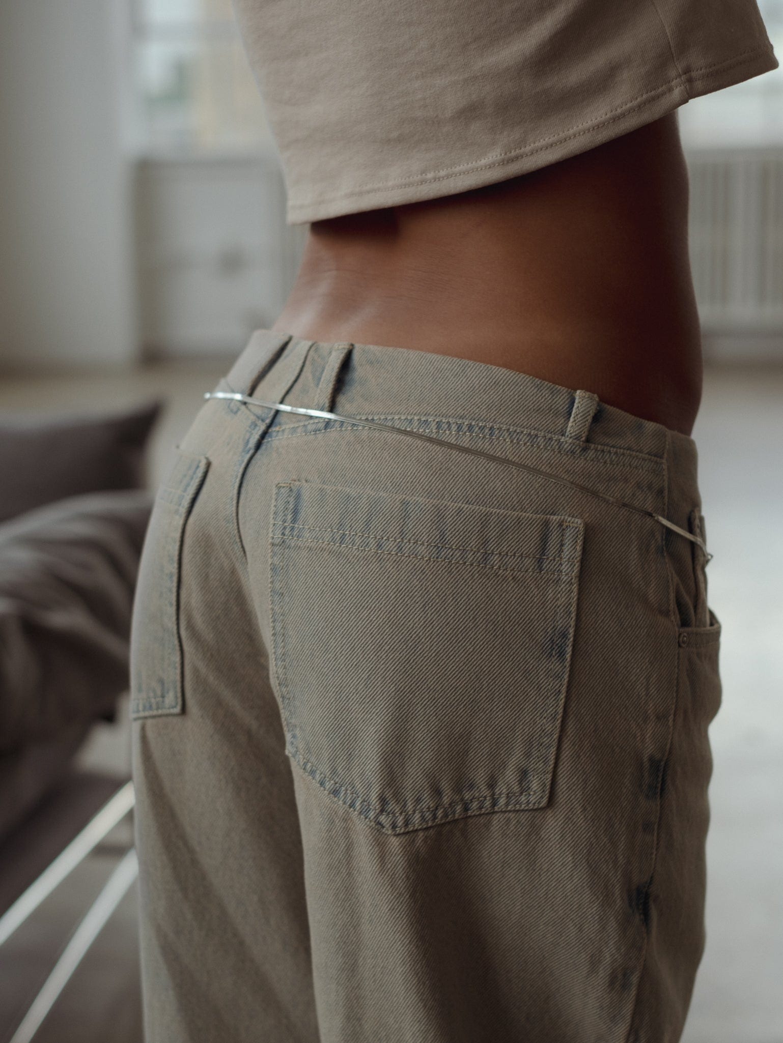 NEW WAISTLESS JEAN - DIRTY PINK - imagen 9