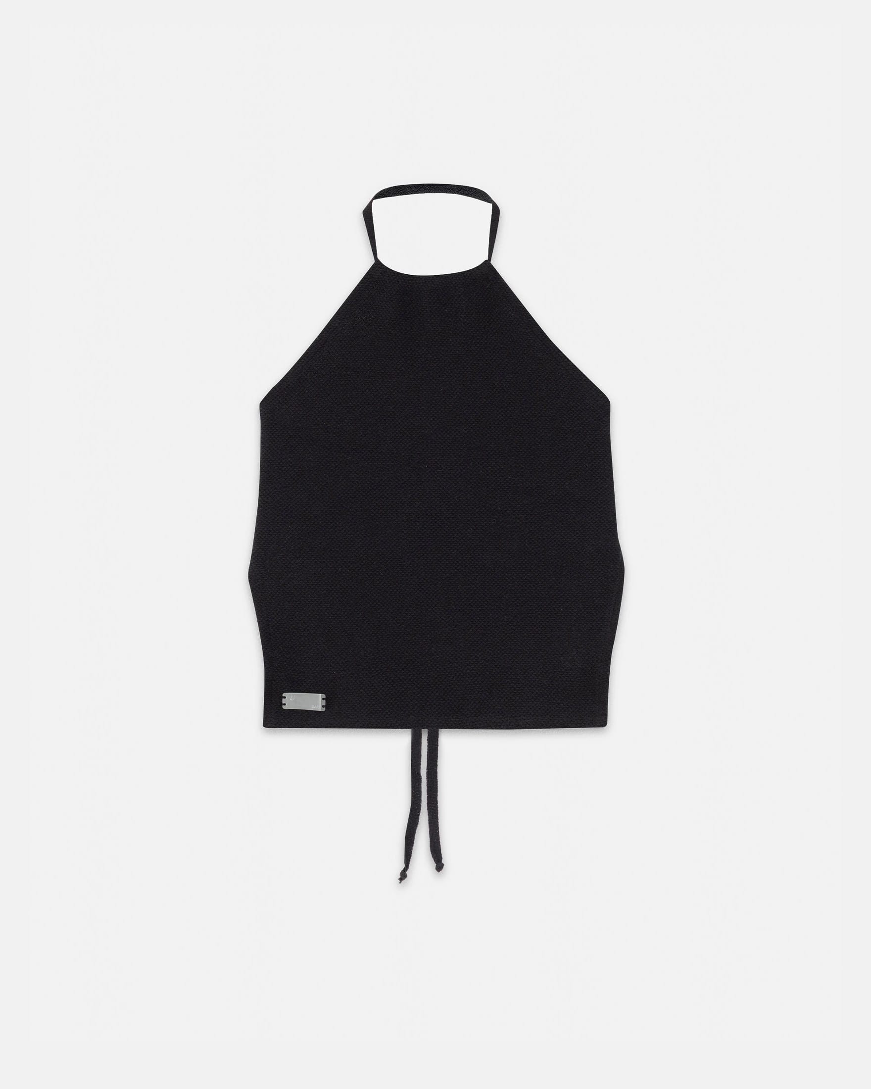 W Basics Knit Strap Top Black - imagen 1
