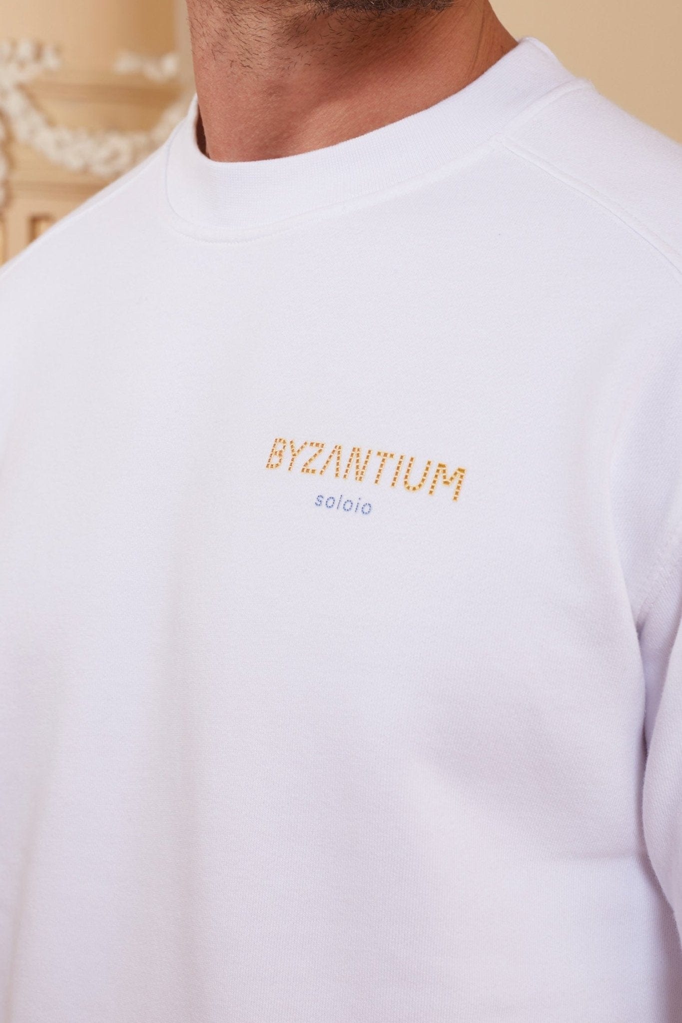 Men's san vitale sweatshirt white - imagen 4