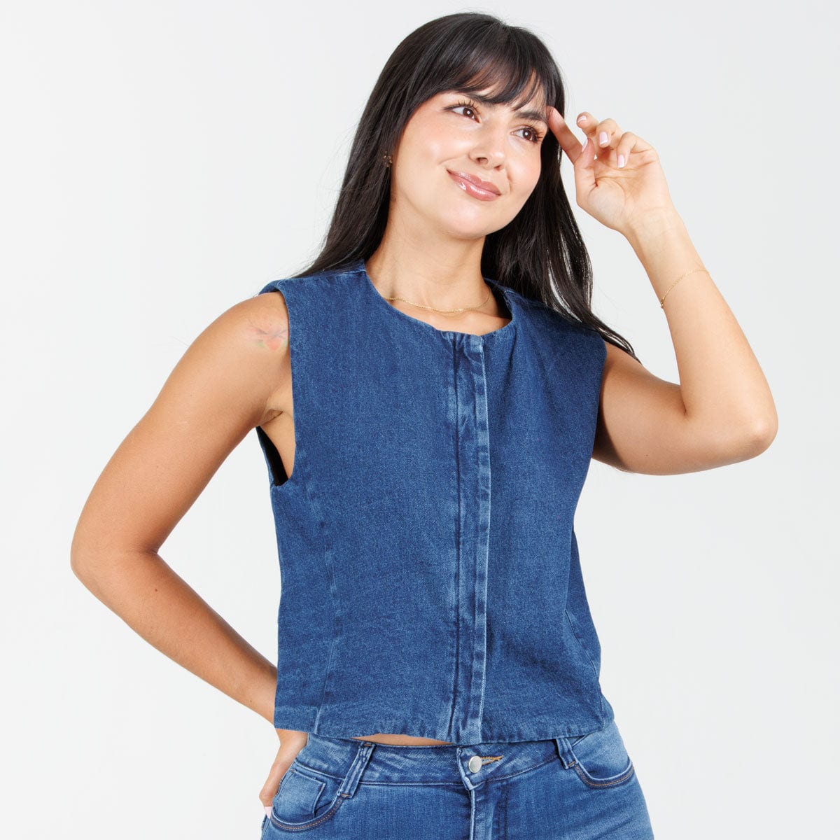 Chaleco Denim  B1843 - imagen 2