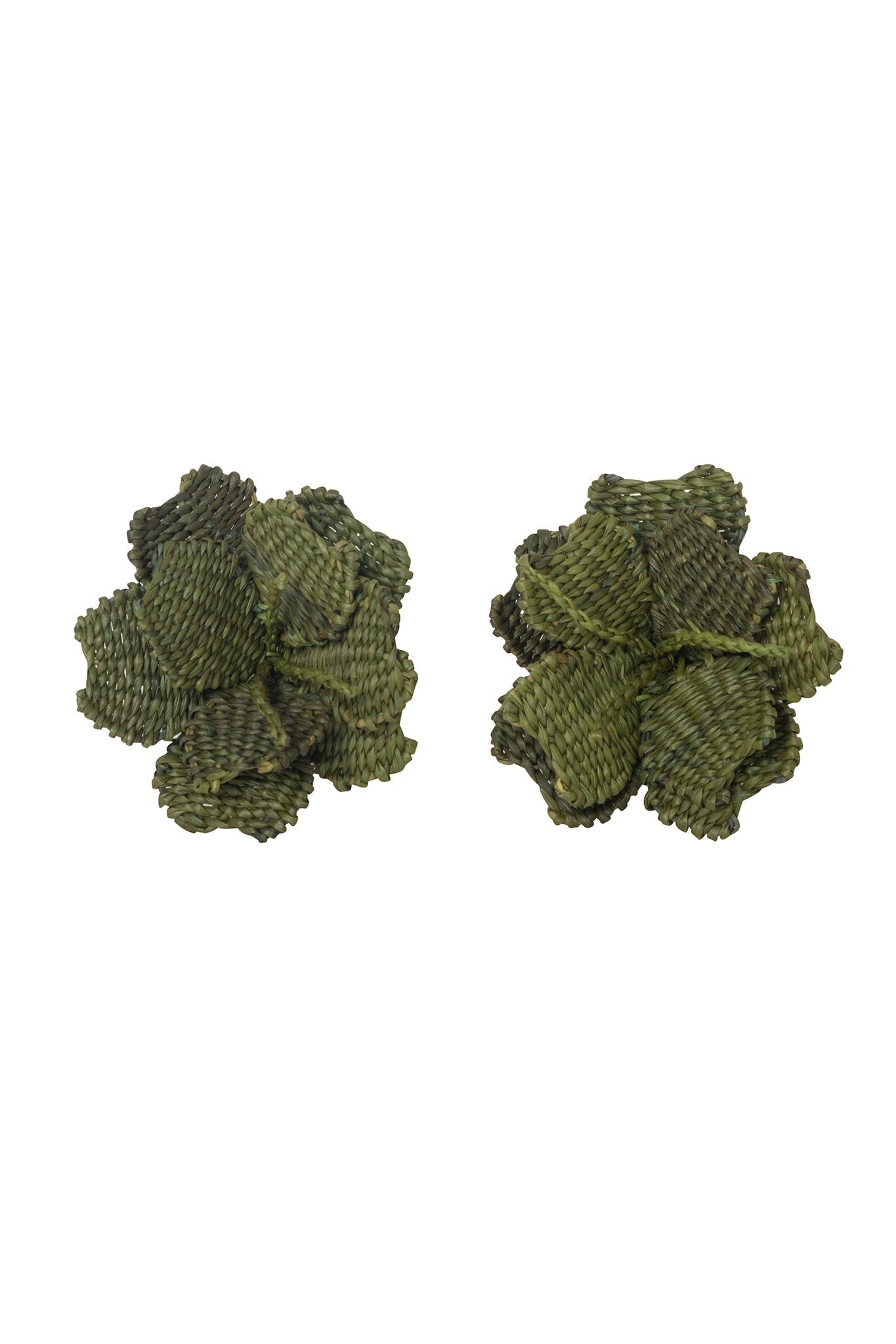 Buganvillas Earrings / Military Green - imagen 1