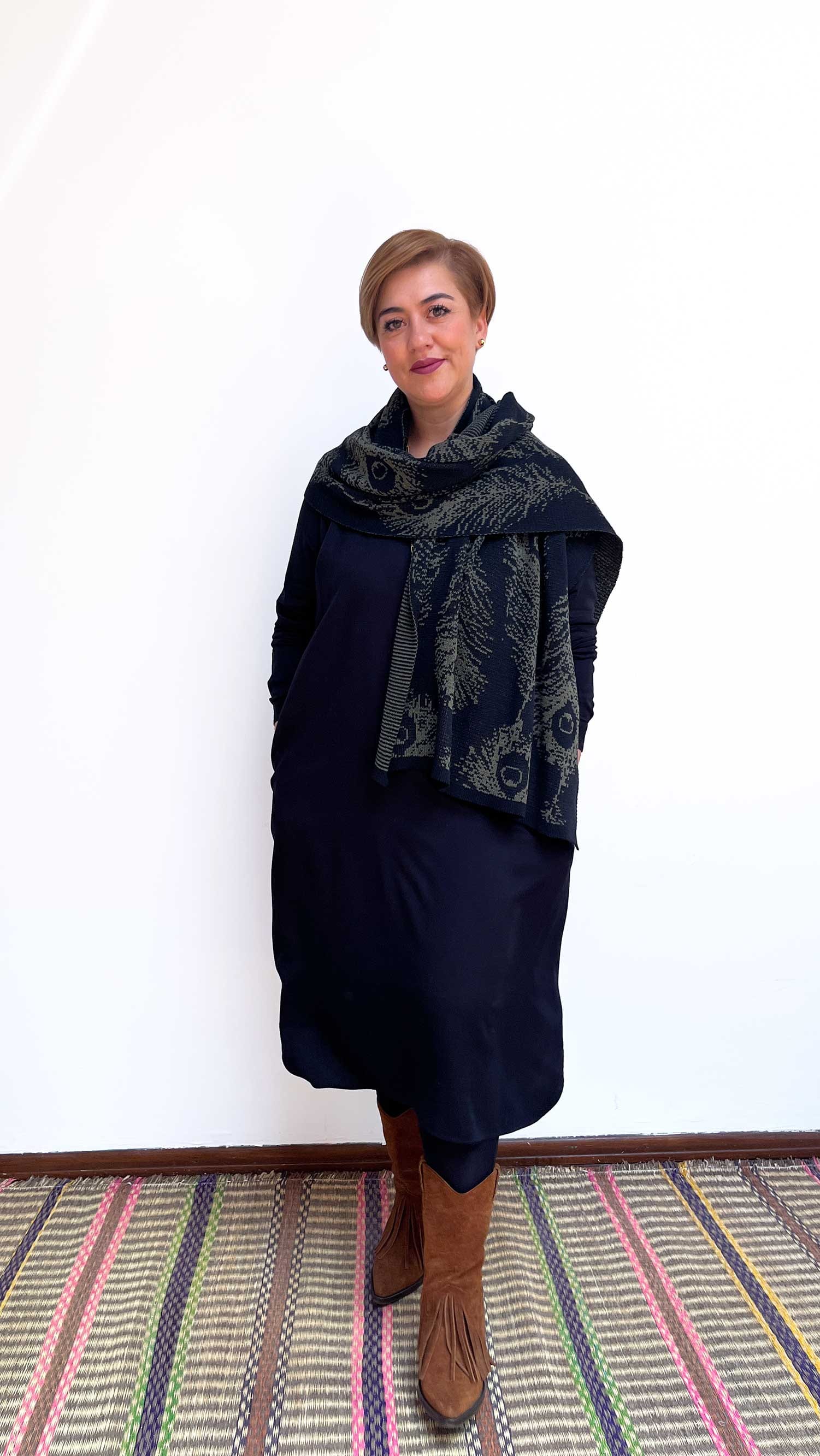 Chal Plumas - negro y verde militar - imagen 5