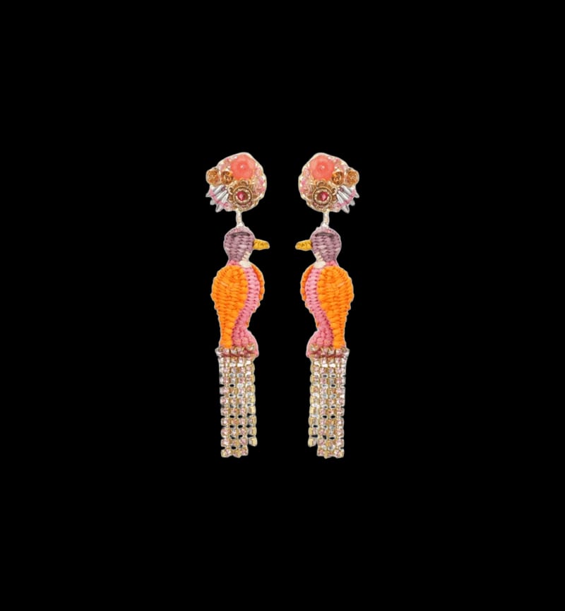 Aretes Loro Real - imagen 1