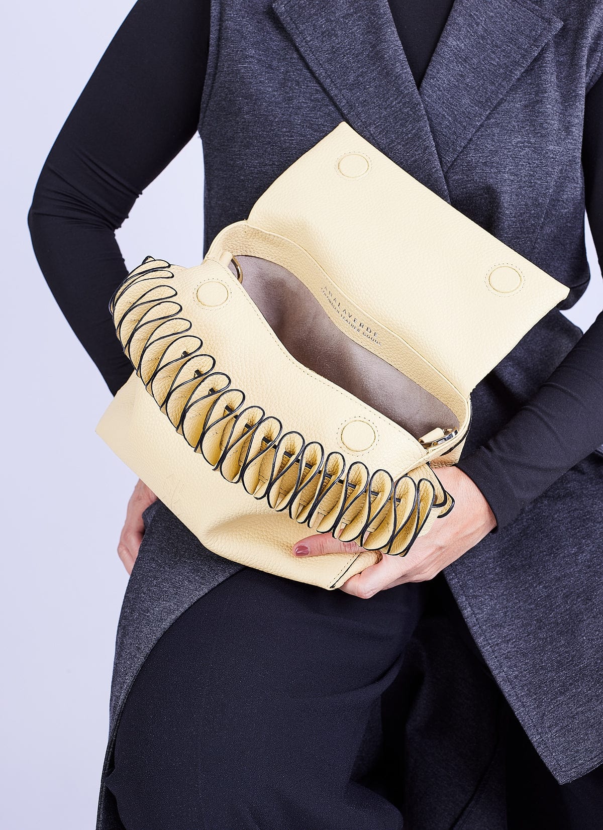 Ana hobo bag - Nueva correa Ondas Amarillo mantequilla - imagen 2