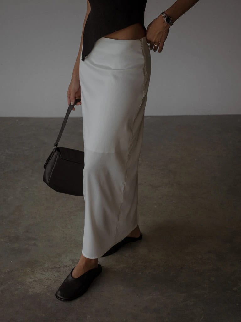 LONG CORE SKIRT  - SOFT WHITE - imagen 5