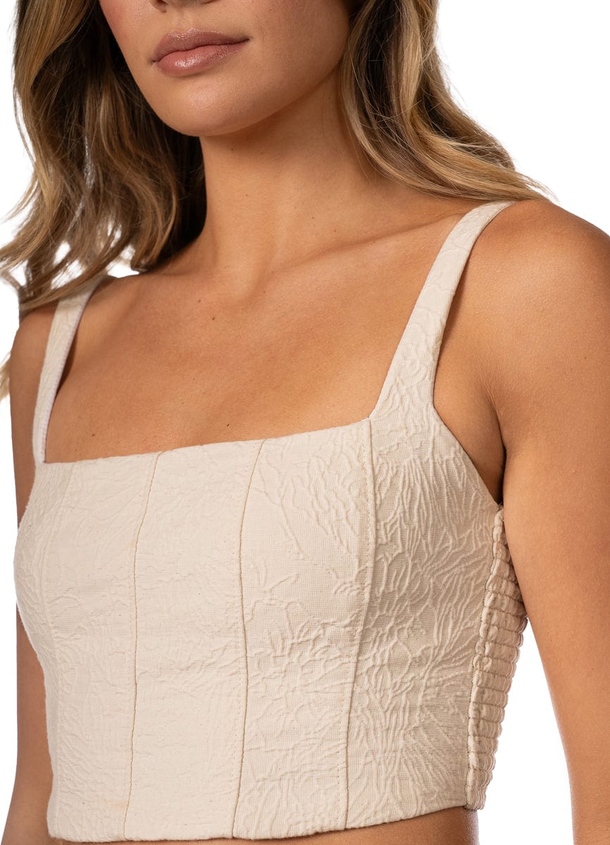 Maaji Ivory Emboss Fira Crop Top - imagen 2
