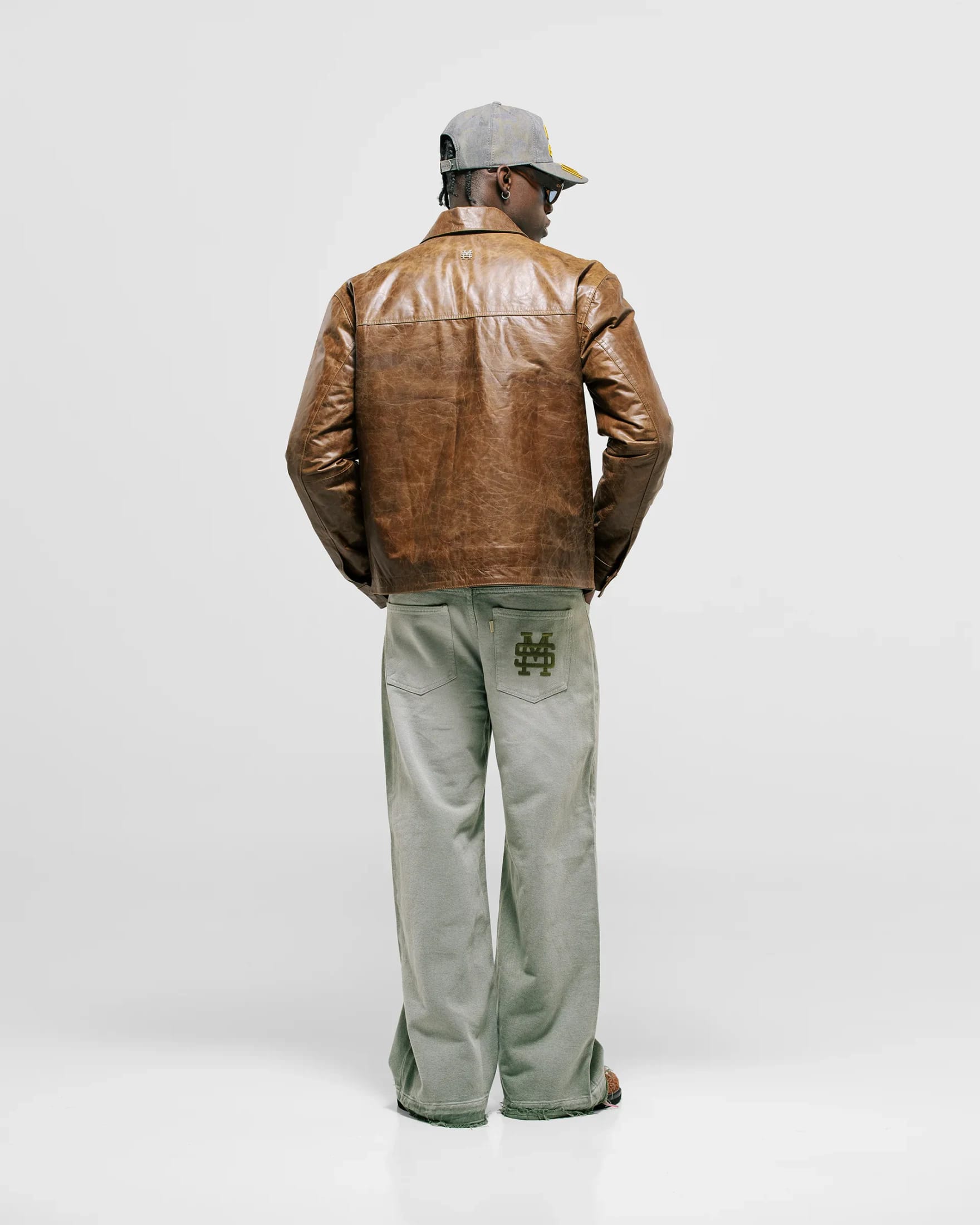Chaqueta Monogram Leather - Miel - imagen 9