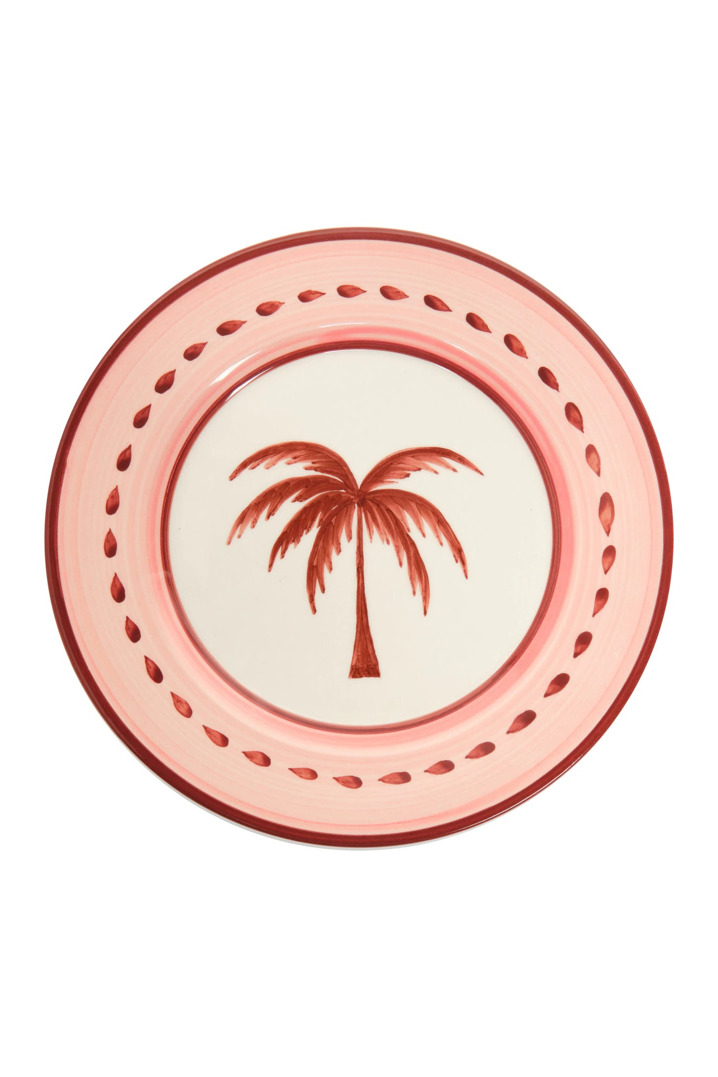 JDD Palm Salad Plate / Soft Pink - imagen 1
