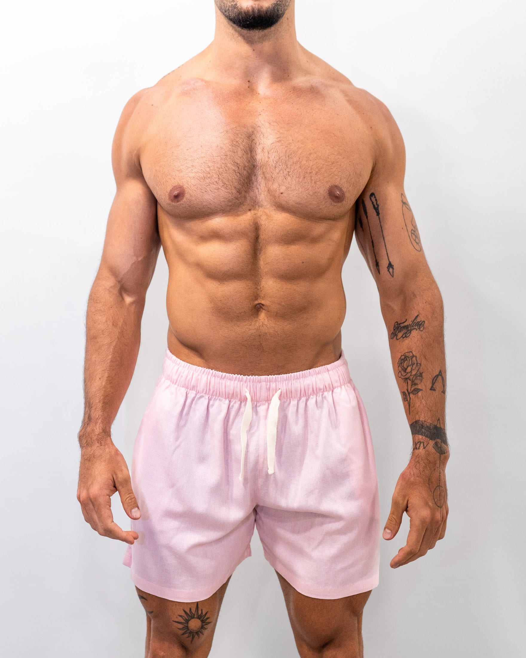 Short Lino Rosa - imagen 1