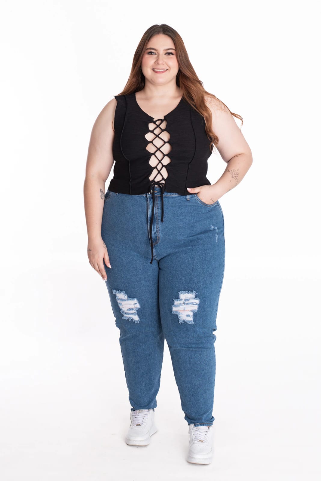 Crop Top Bonnie Negro - imagen 2