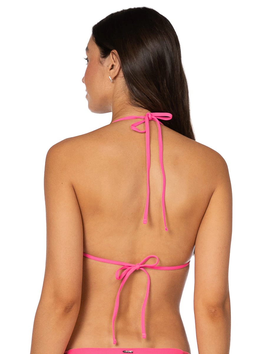 Maaji Radiant Pink Balmy Sliding Triangle Bikini Top - imagen 4
