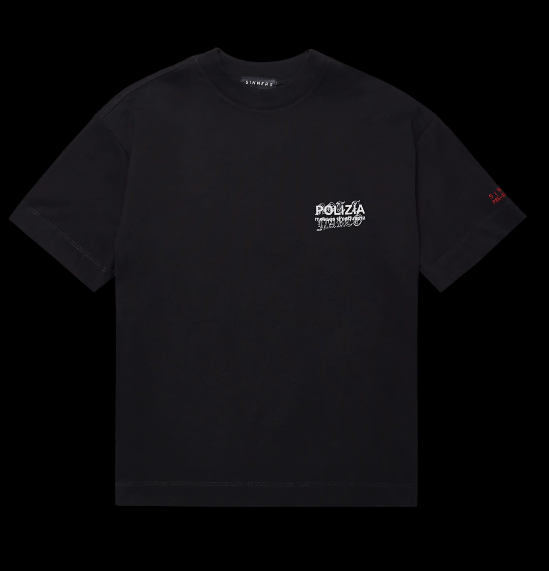 POLIZIA BLACK T-SHIRT - imagen 3