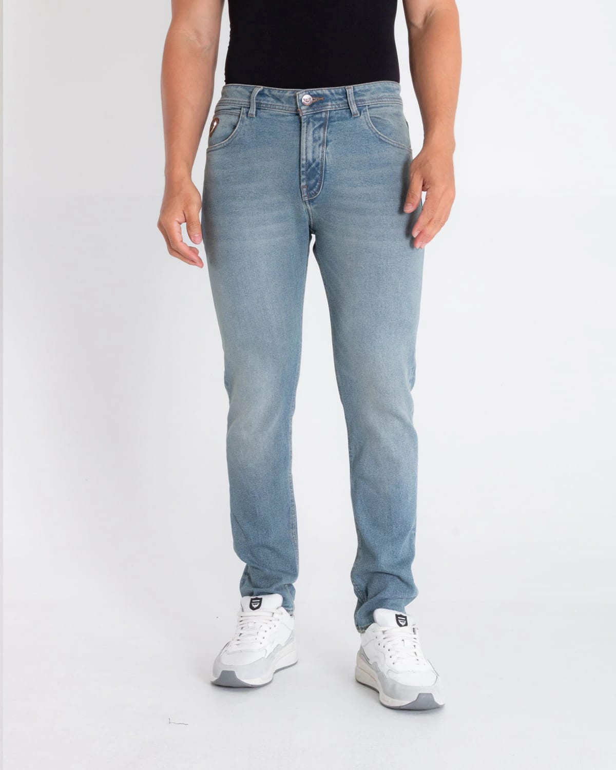 Jean slim tono claro para hombre - imagen 1