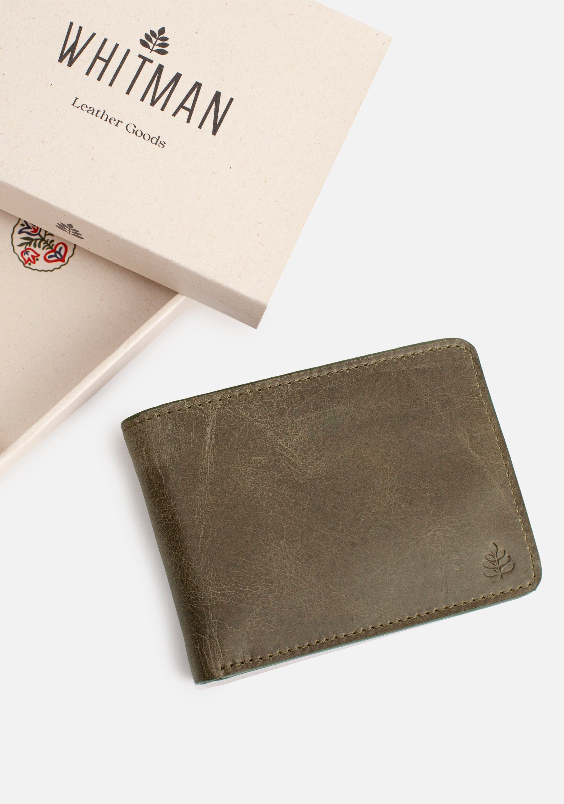 Billetera Fargo Verde Olive Int Cognac - imagen 3