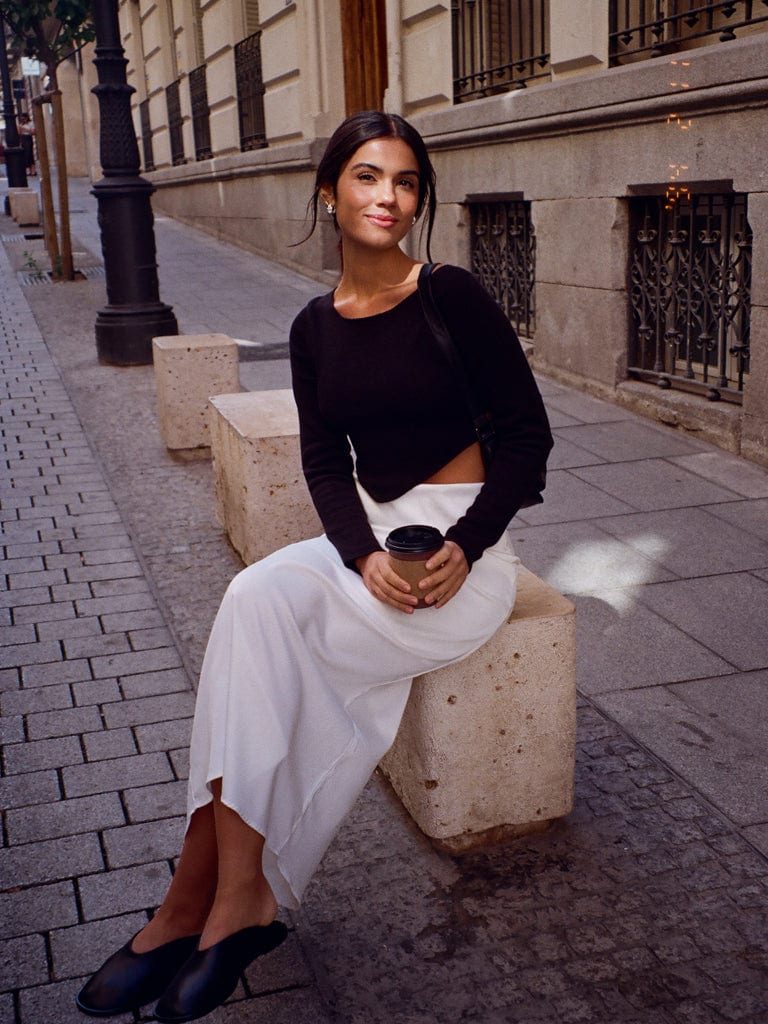 LONG CORE SKIRT  - SOFT WHITE - imagen 14