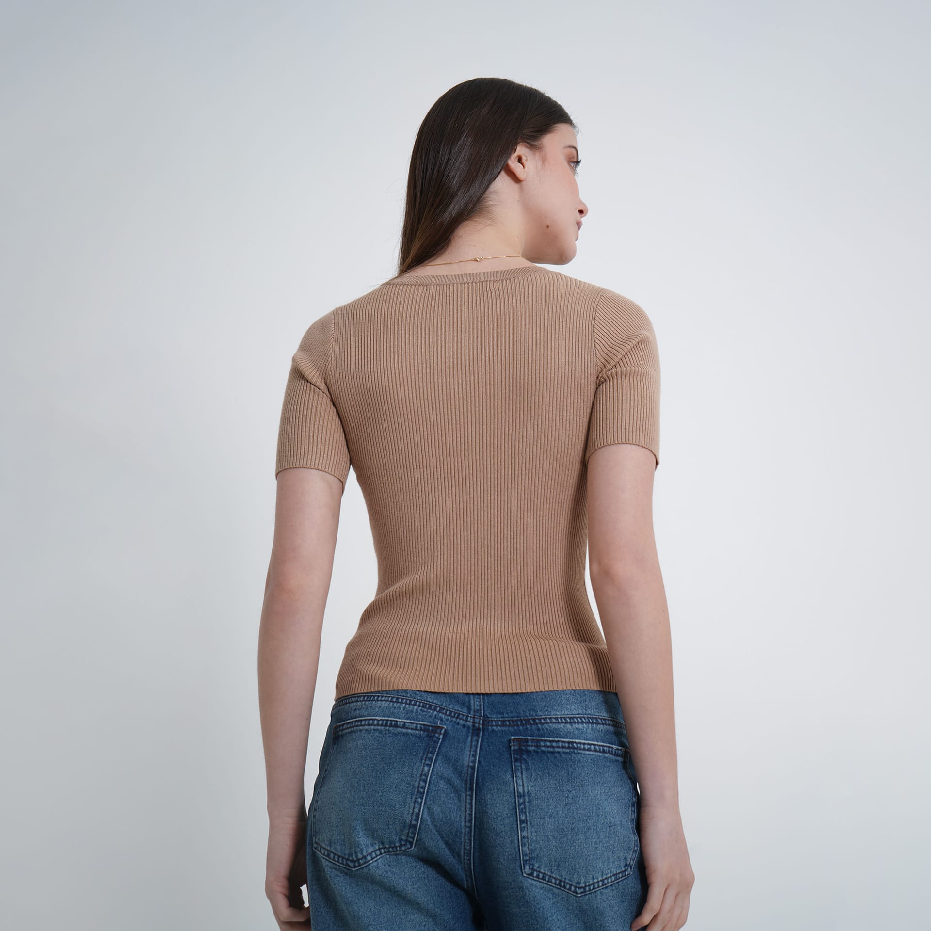 Sweater canale cuello alto manga corta - imagen 24