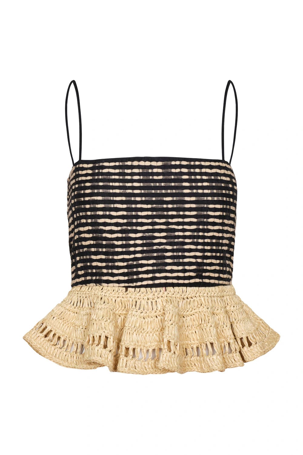 Crop top Mompox crema negro - imagen 2