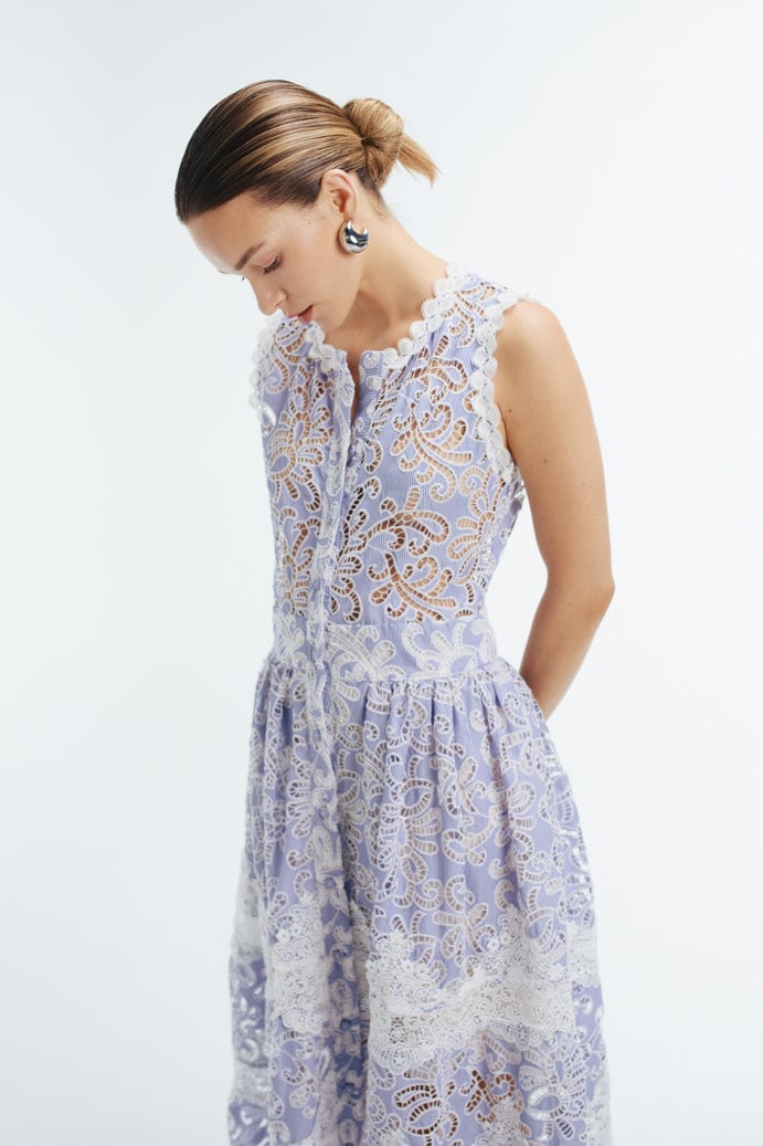 GAIA MAXI DRESS BLUE - imagen 3