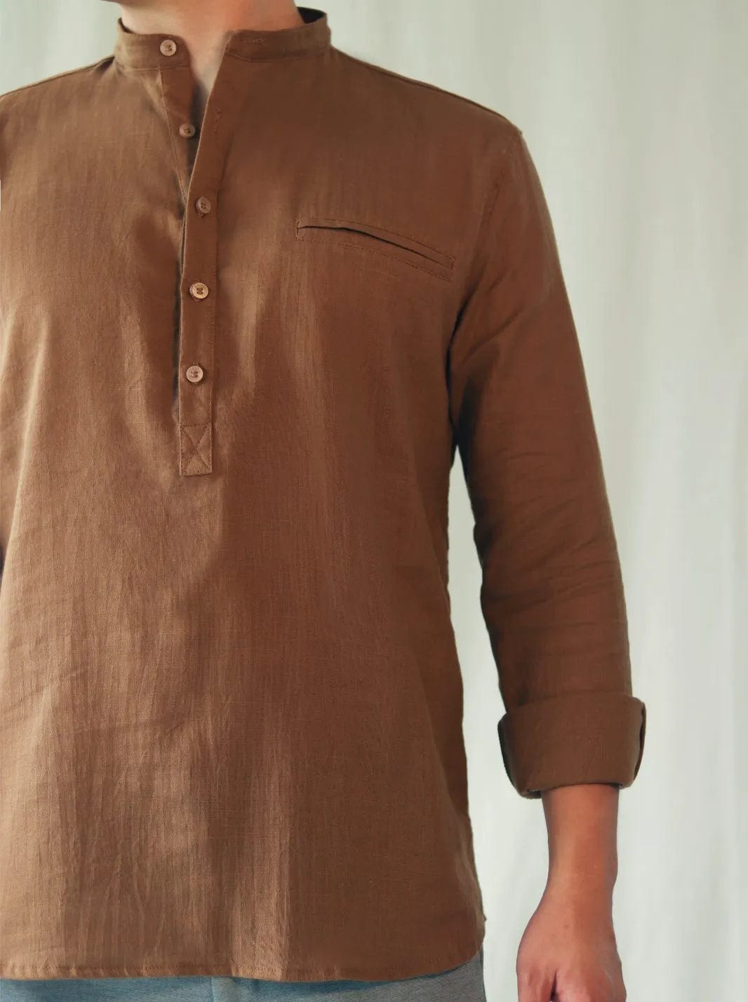 CAMISA BOHEMIA LINO ALGODÓN - imagen 2