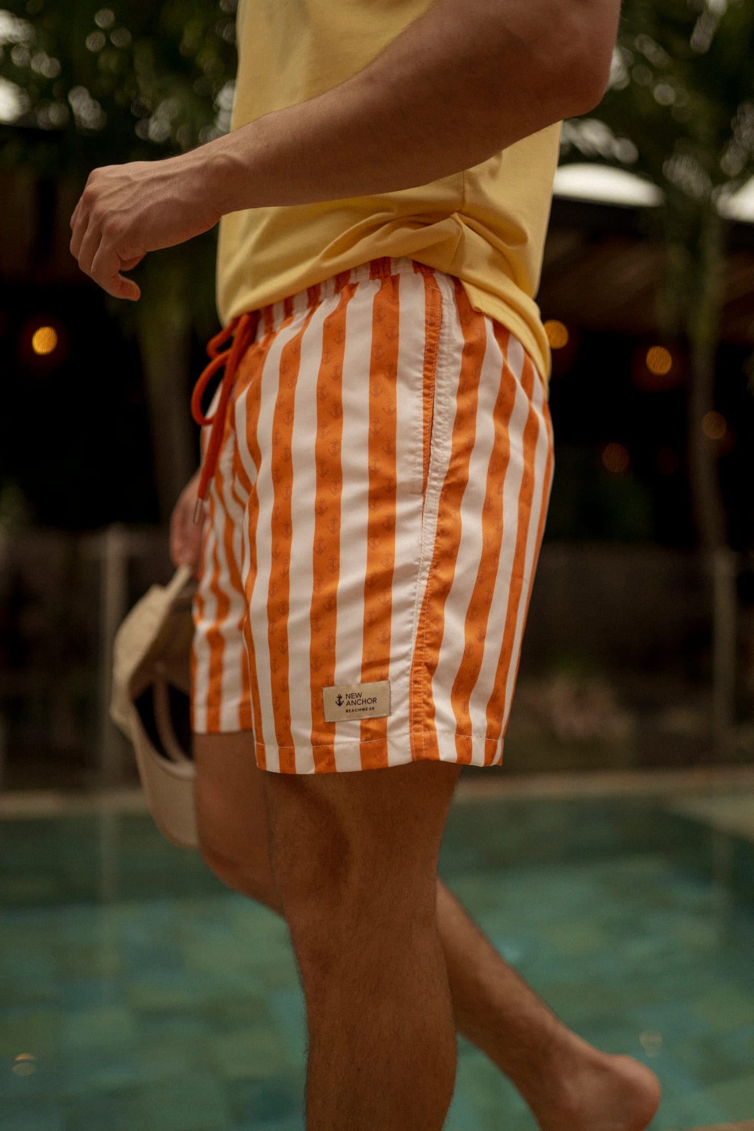 Pantaloneta rayas naranjas y blancas - imagen 4