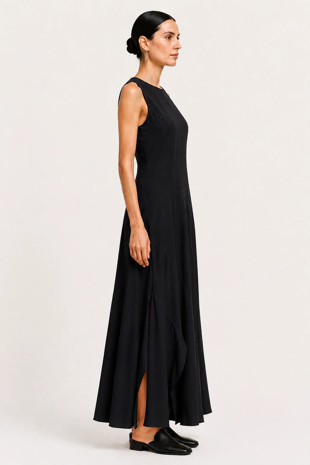 Vestido Asimétrico Negro - imagen 3