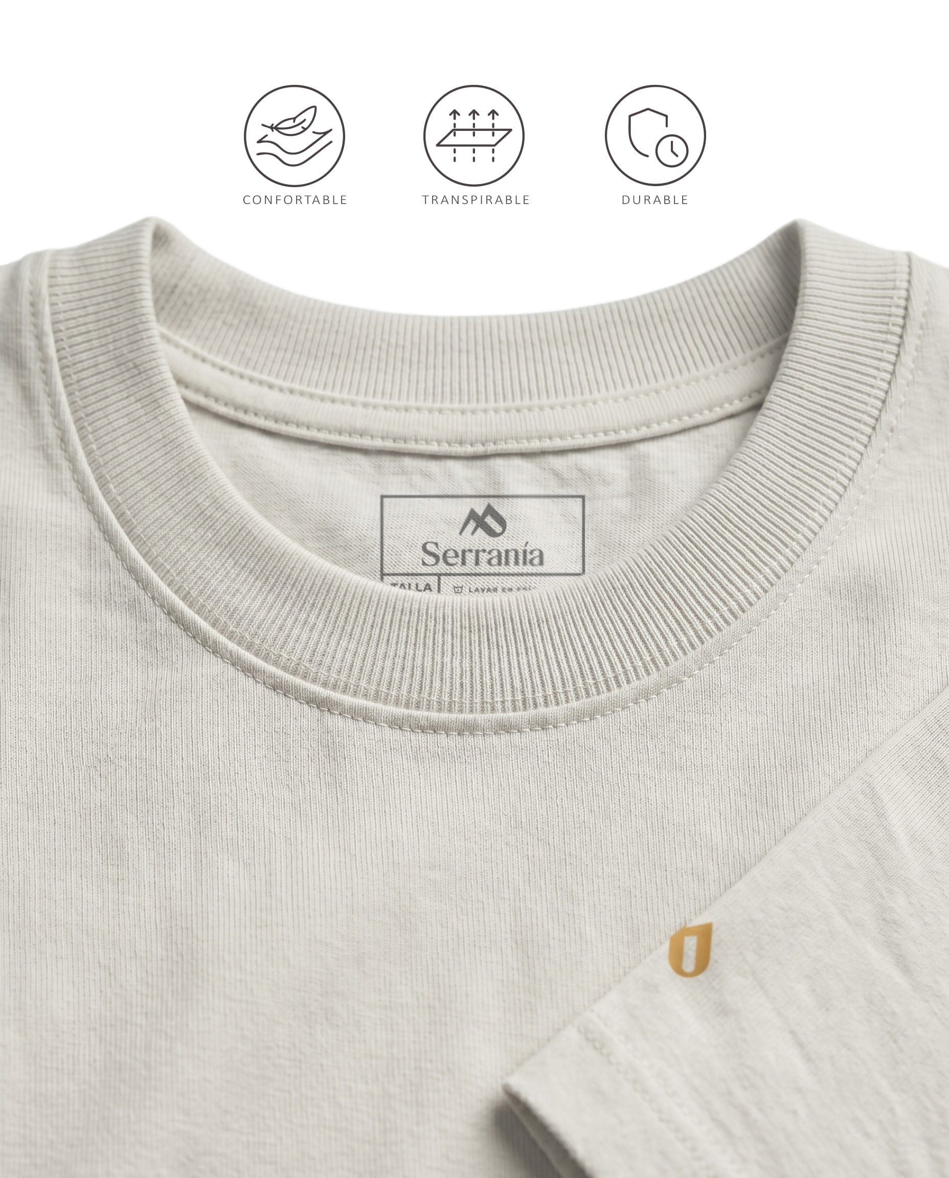 Camiseta Slim Fit Gris Neblina - imagen 3