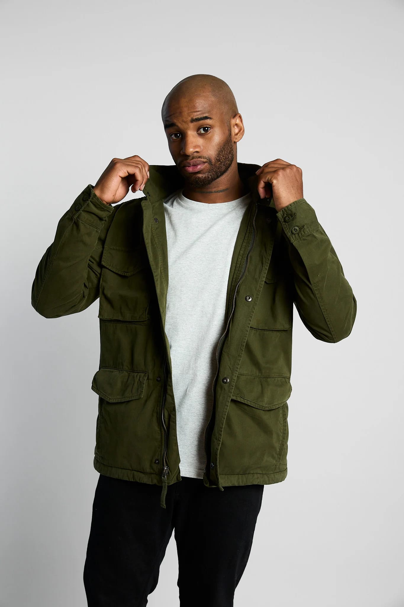 Chaqueta Cargo Verde Militar - imagen 12