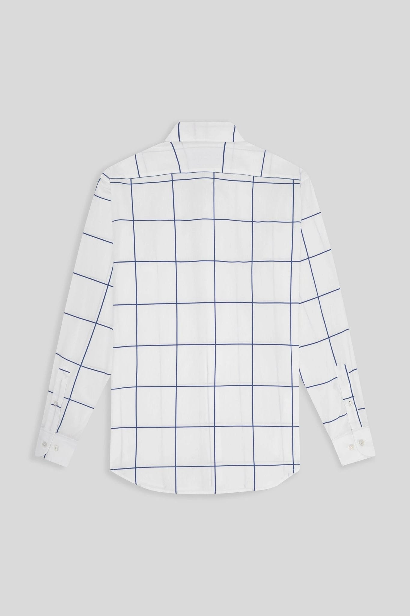 Men's cotton shirt navy teselas - imagen 2