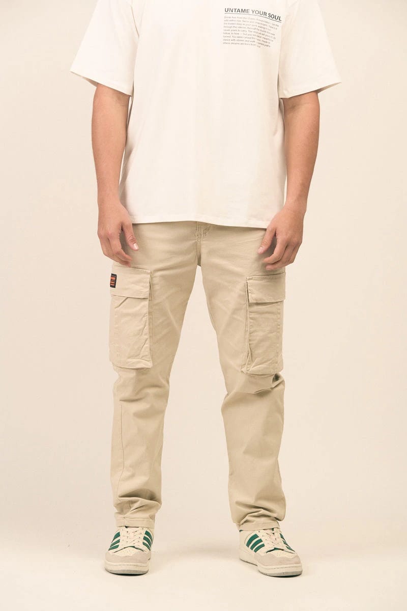 CARGO HK  BEIGE BOTA RECTA - imagen 1