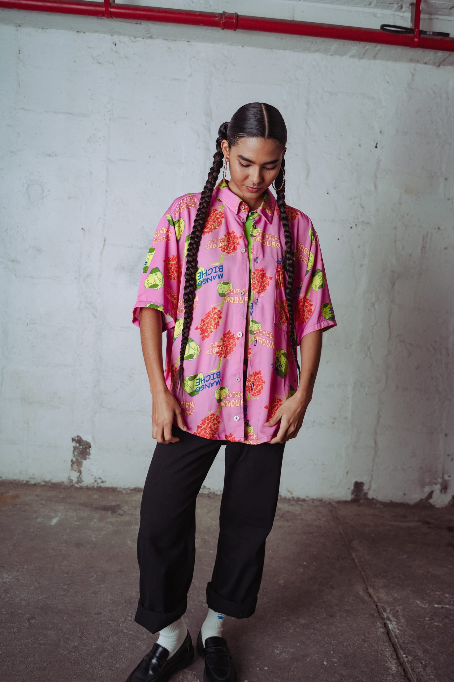 Camisa Desatín Mango Biche - imagen 4