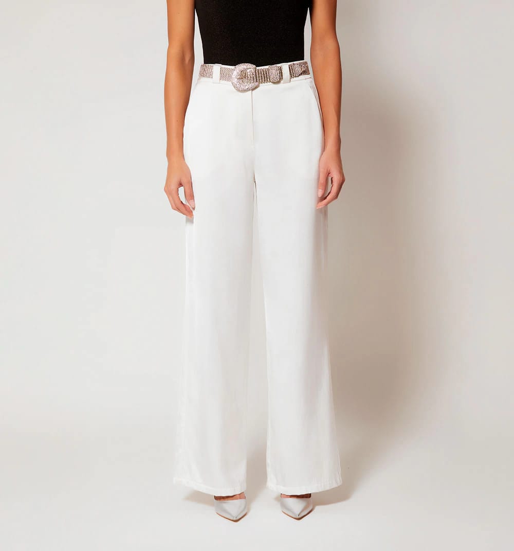Pantalon tiro alto con correa - imagen 7