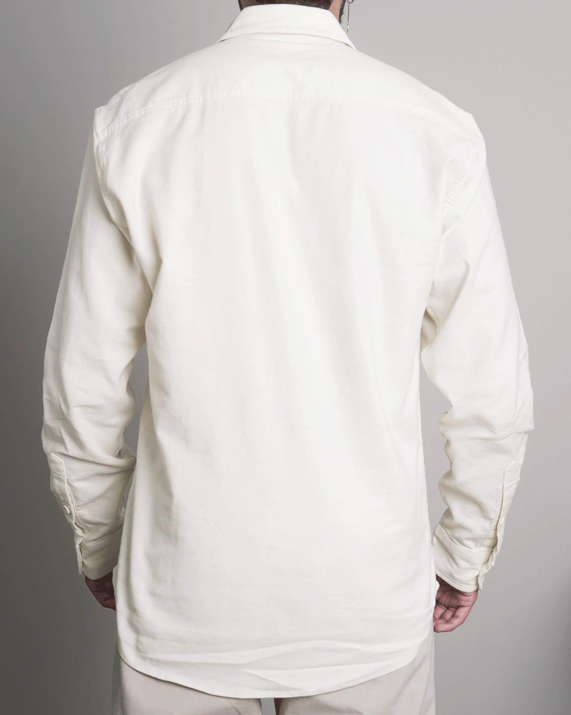 CAMISA LINO MANGA LARGA CRUDA HOMBRE - imagen 2
