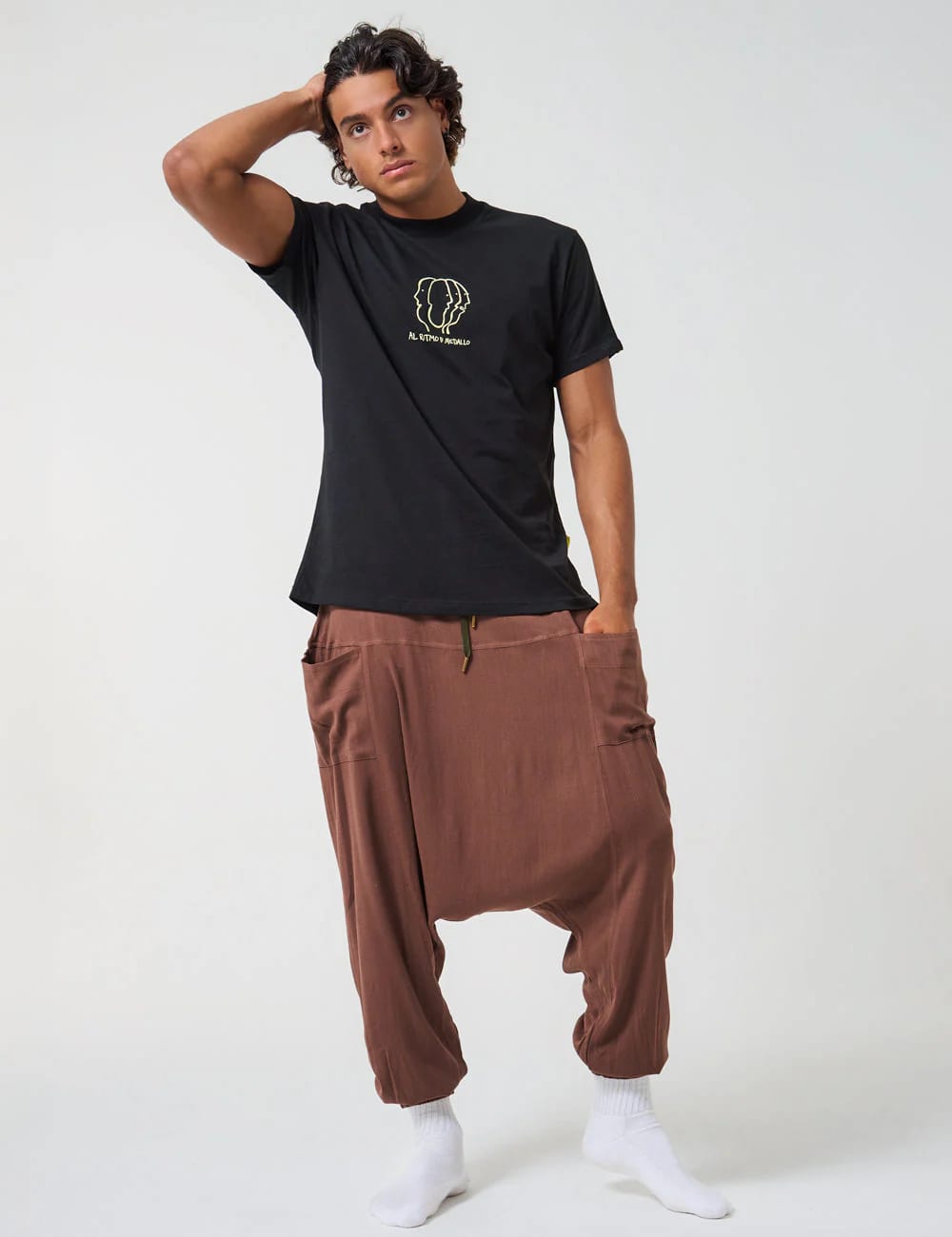 Camiseta Regular Fit Soul Rythm negro Hombre - imagen 4