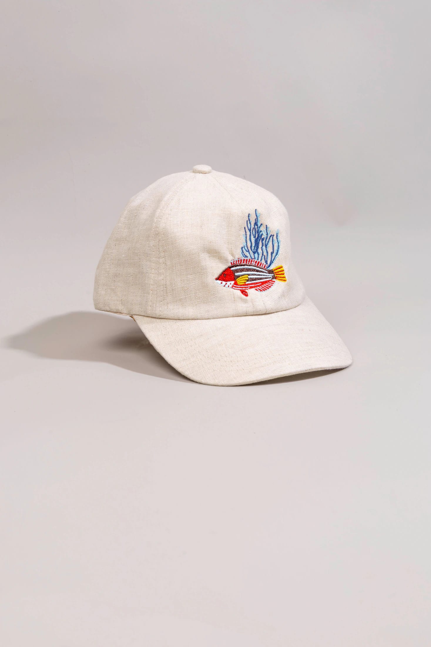 Men's linen cap nemo embroidered - imagen 1