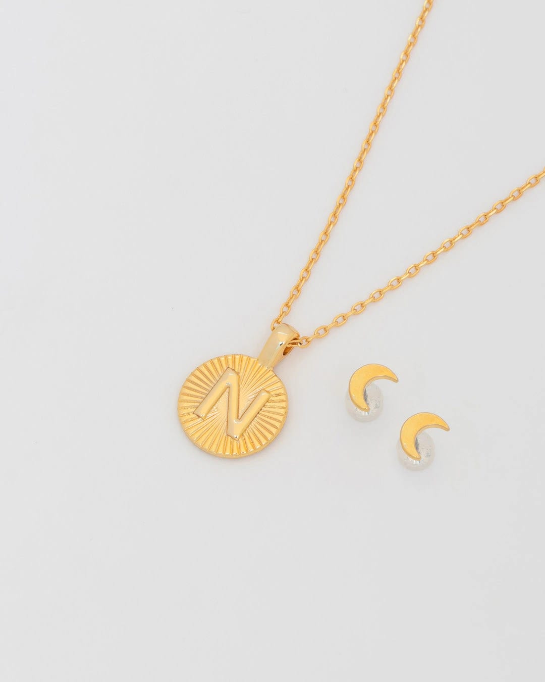 Collar Letra Destellos + Aretes - imagen 7