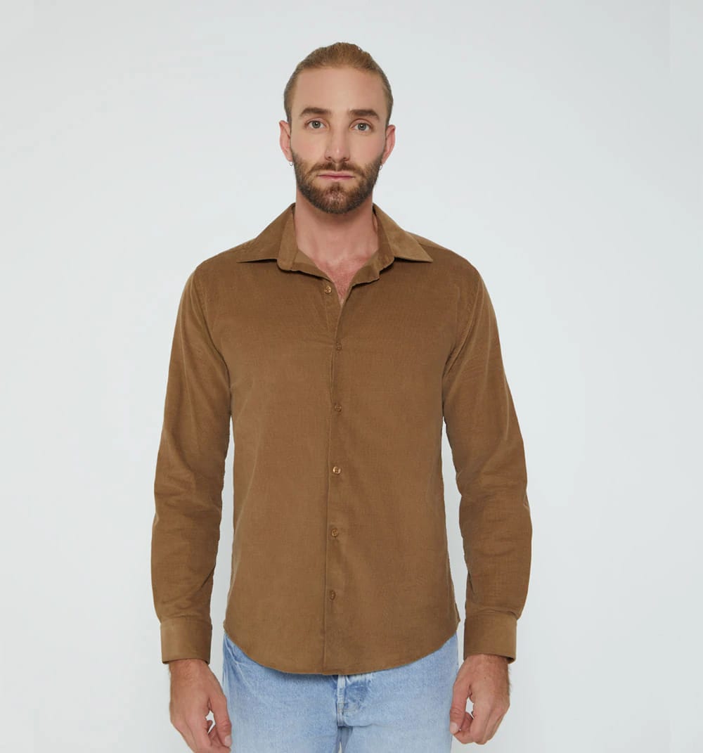 Camisa para hombre  con tela corduroy - imagen 7