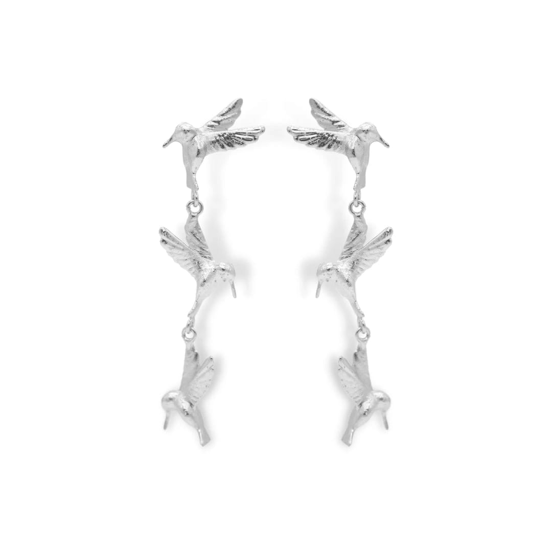 Aretes largos de colibrí - imagen 2